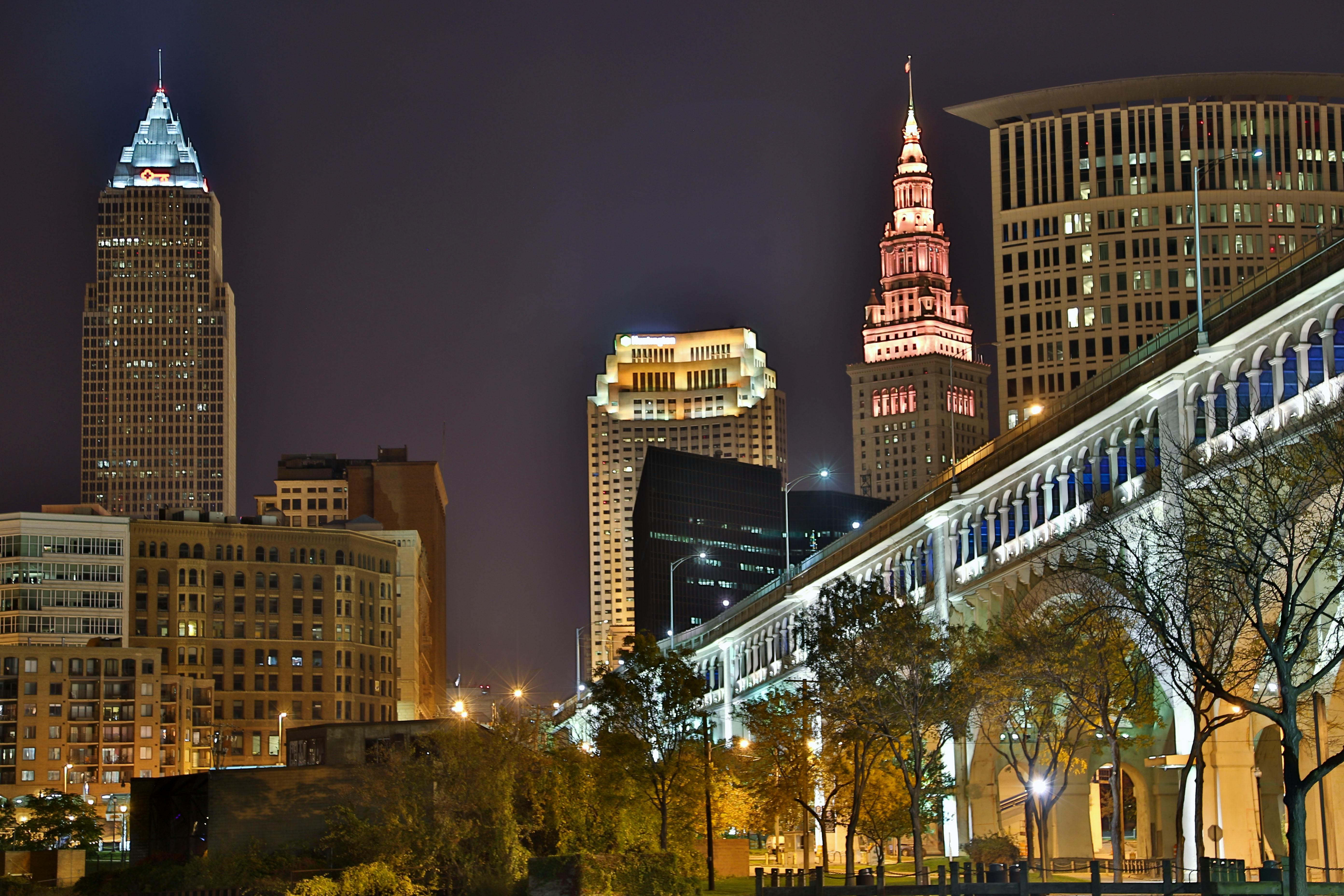 Cleveland Skyline at Night